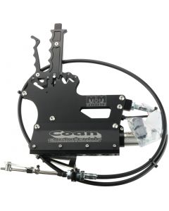 M12-4003BLK - 3 Speed Reverse Pattern Shifter with Air. Black. Includes 5' Cable, Bracket and Lever. Specify TH350 or TH400