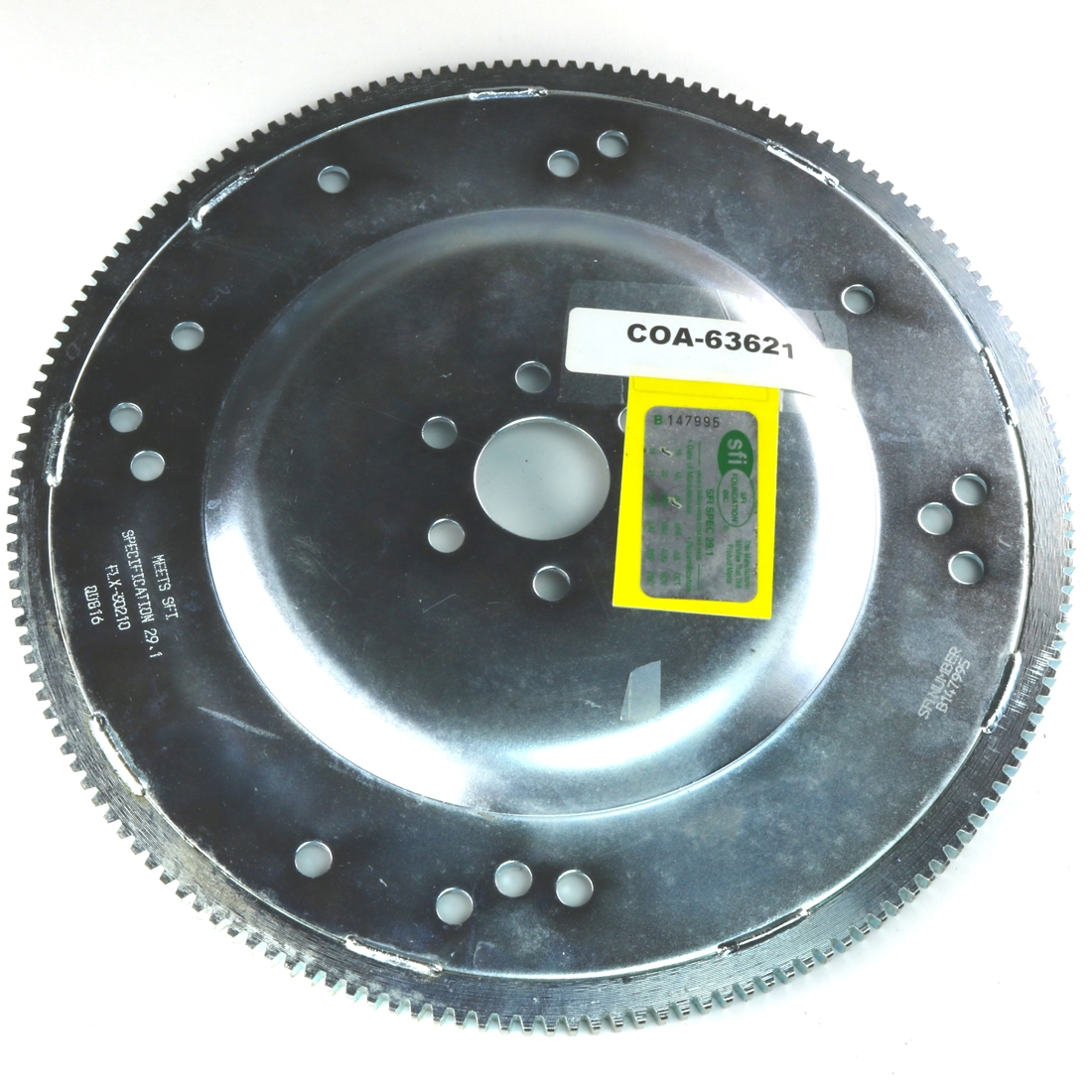 COA-63621 - SFI APPROVED FLEXPLATE, SB, NO WT, 164T, GM 10 3/4 BC AND C-4 11 7/16 BC-0