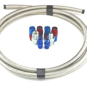 COA-980323 - COOLER INSTALLATION KIT #6 to 1/2-20 FITTINGS (10 FT. OF -06 BRAIDED HOSE & ALL NECESSARY AN FITTINGS)-0