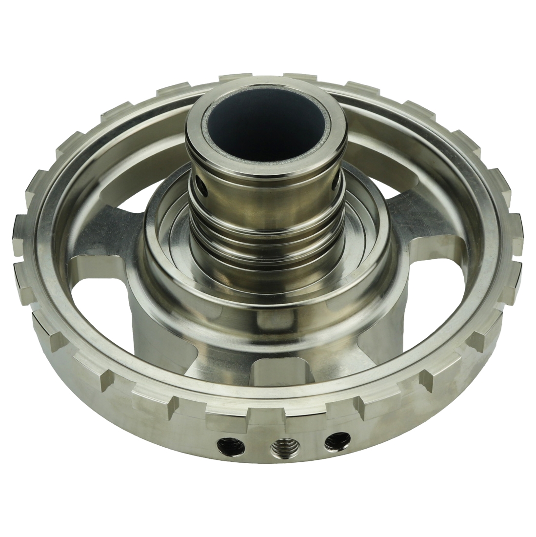 CCP-0228898G - BILLET ALUMINUM (7075) CENTER SUPPORT ASSY, 2-SPEED, TH400 CENTER LUBE APPLICATION, DUAL DIRECT FEED, HARD ANODIZED, USED WITH 1.125" M...-0