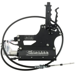 M12-4002BLK - 2 Speed Forward Pattern PG or Turbo 2 Speed with Air. Black. Includes 5' Cable, Bracket and Lever. Specify PG or TH400-8420