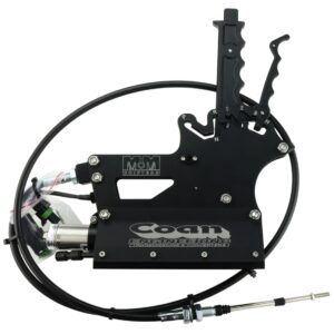 M12-4003SNBLK - 3 Speed Safe Neutral with Air. Black. Includes 5'Cable, Pan Bracket and Lever. Specify TH350 or TH400-8424