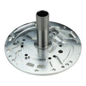 CCP-0228677D - BILLET ALUMINUM PUMP COVER W/ 27 SPLINE BOLT-IN STATOR SHAFT, ADJ REGULATOR, USED W/ 1" 30 SPLINE INPUT SHAFT