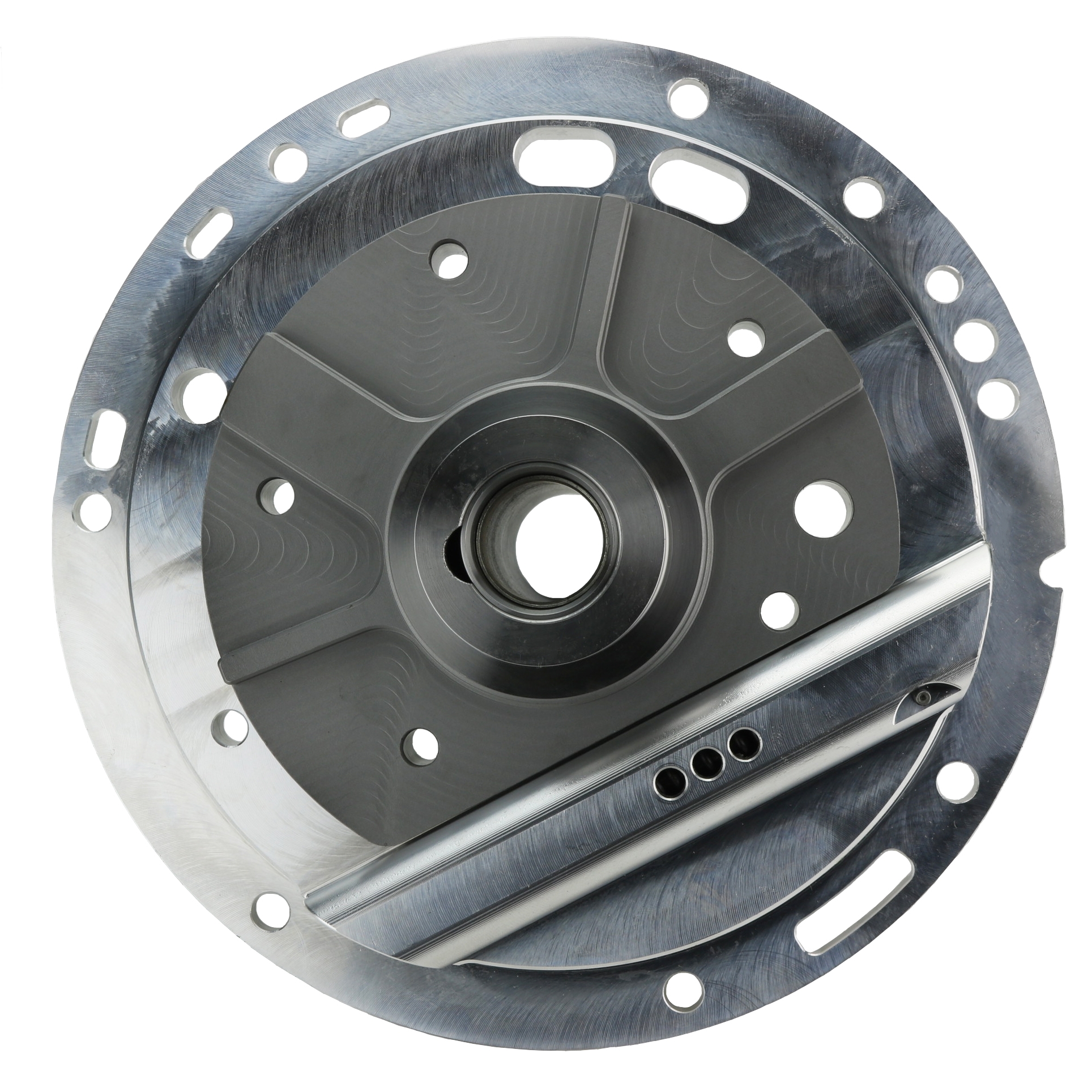 CCP-0228677D - BILLET ALUMINUM PUMP COVER W/ 27 SPLINE BOLT-IN STATOR SHAFT, ADJ REGULATOR, USED W/ 1" 30 SPLINE INPUT SHAFT - Image 2