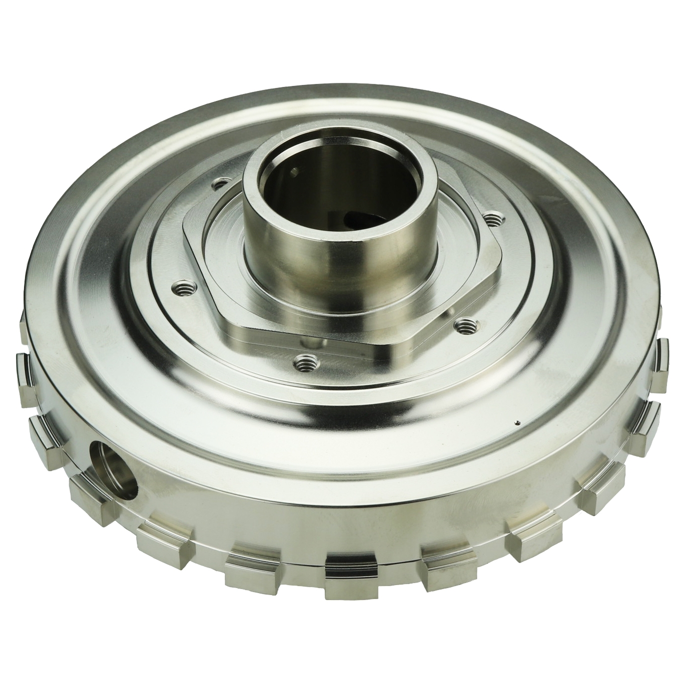 CCP-0228798D - BILLET ALUMINUM (7075) CENTER SUPPORT (BARE) FOR OVERSIZED INTERMEDIATE PISTON, TH400 CENTER LUBE APPLICATION, DUAL DIRECT FEED, HARD ANODIZED - Image 2