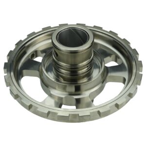 CCP-0228798F - BILLET ALUMINUM (7075) CENTER SUPPORT (BARE), 2-SPEED, TH400 CENTER LUBE APPLICATION, DUAL DIRECT FEED, HARD ANODIZED, USED WITH 1.125" MAIN SHAFT